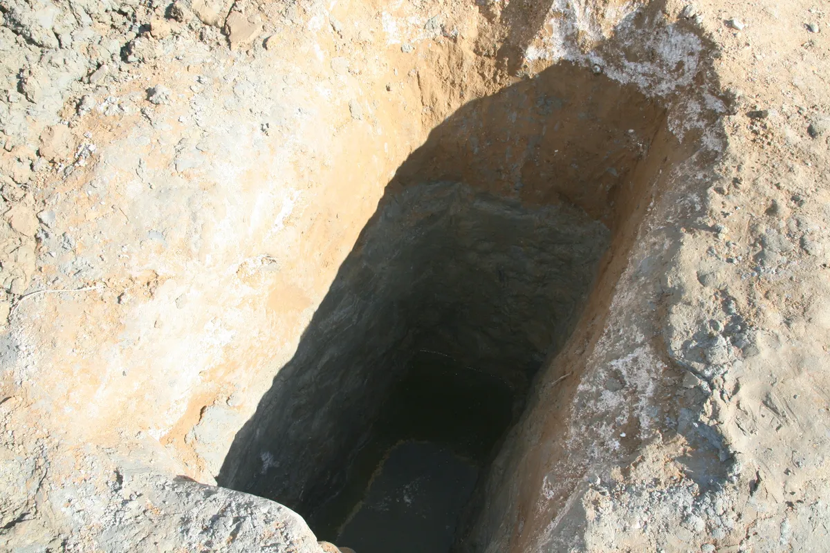 Изображение геодезических или геологических работ на объекте